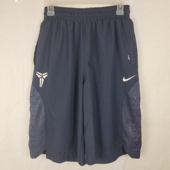 Nike Kobe Dri Fit navy blue basketball shorts size small mamba fan gear - Picture 1 of 9